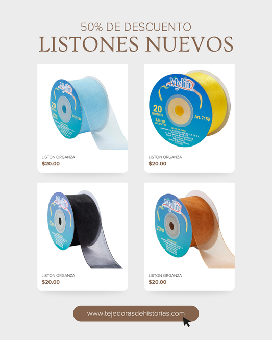 LISTON ORGANZA 7/8 7158 - oro