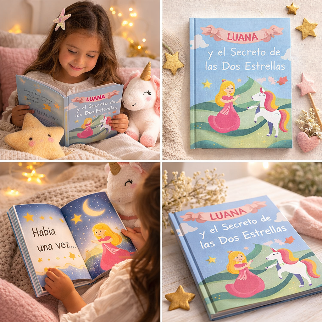 Libro Luana y las dos estrellas magicas